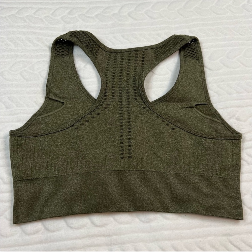 SHEIN Olive Green Leggings and Sports Bra Set - Picture 6 of 15